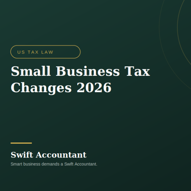 Small business owner reviewing 2026 tax law changes with accountant
