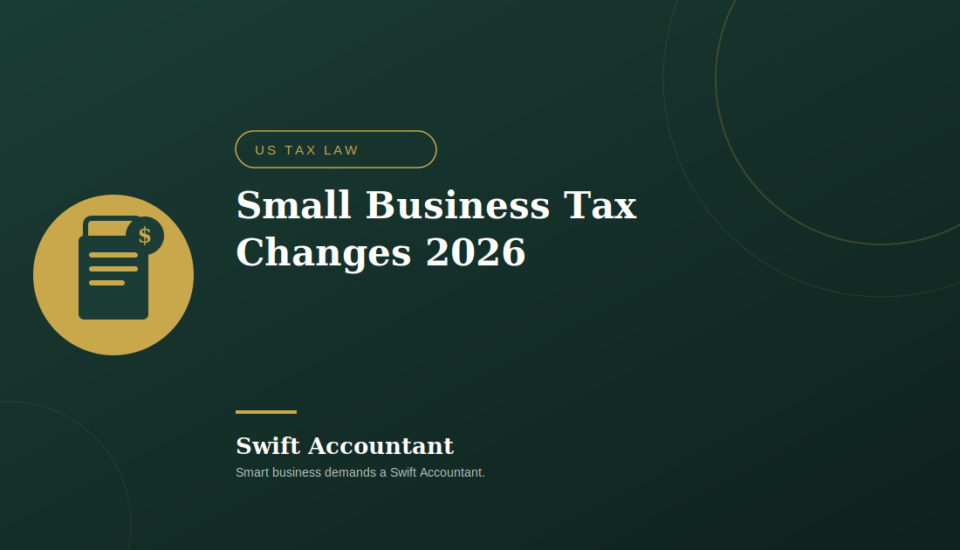 Small business owner reviewing 2026 tax law changes with accountant
