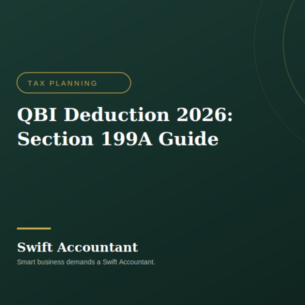 Pass-through business owner calculating QBI deduction 2026
